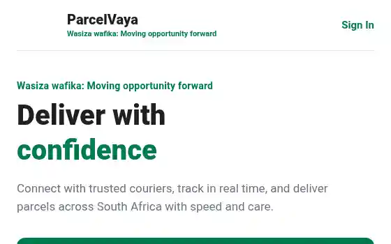 Portfolio image of Parcel Vaya Delivery Platform