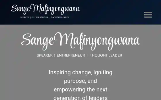 Portfolio image of Sange Mafinyongwana Portfolio